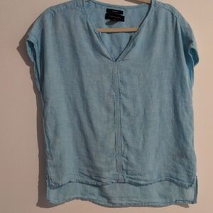 T Tahari Light Blue Women's Blouse